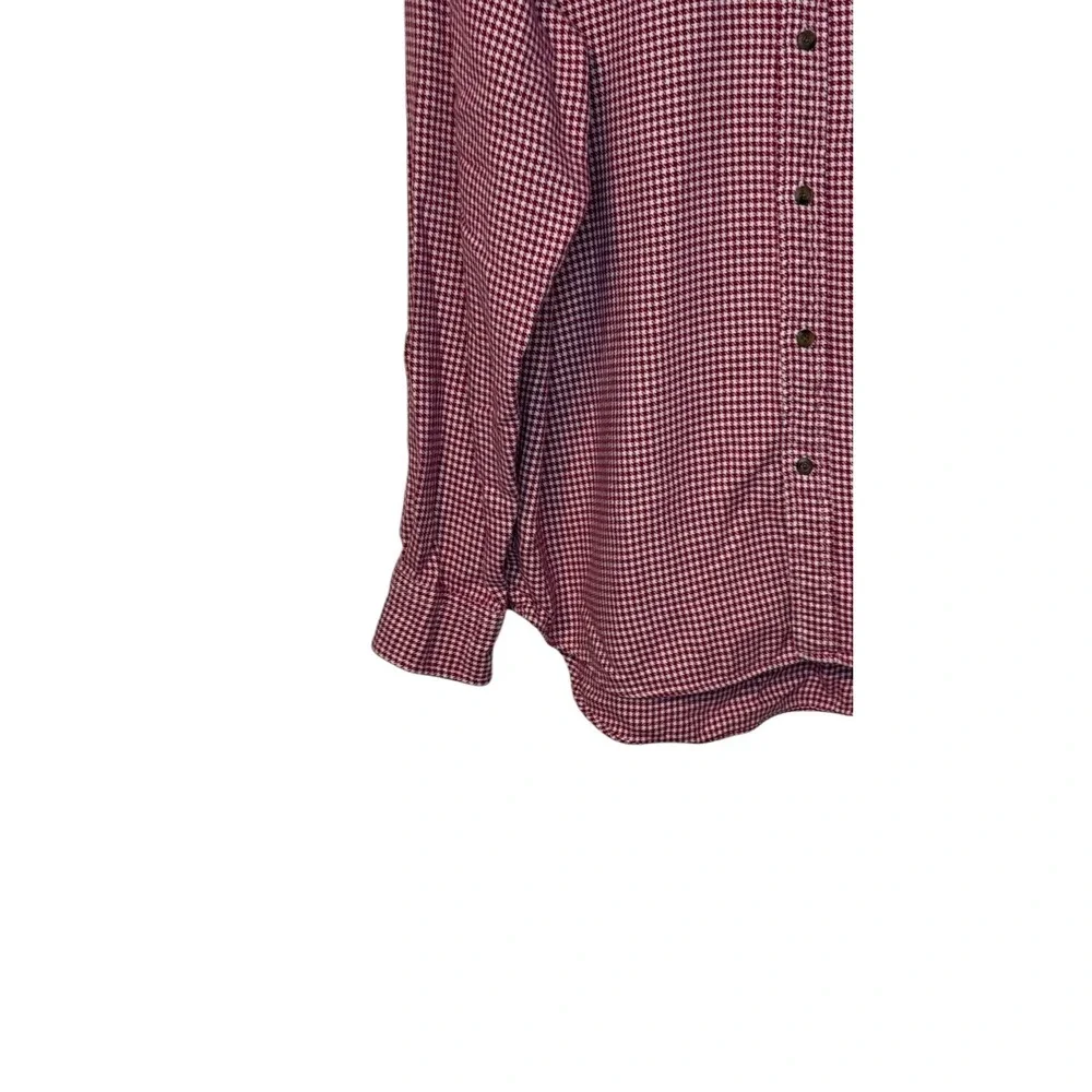 J.Crew Mens Shirt Vintage Oarsman‎ Hounds tooth Long Sleeve Button Down Medium
